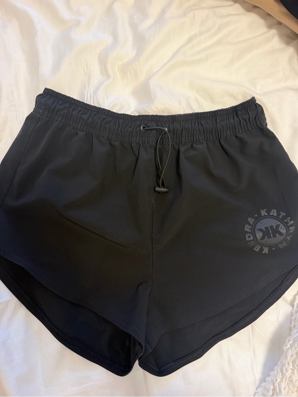 Gymshark Black Women's Athletic Shorts with Drawcord